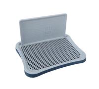 Inodoro para perros, orinal de entrenamiento para cachorros con red protectora de pared, bandeja para heces de cachorro, almohadilla para orinal para perros, adecuada para (Navy, 51x39.5x26cm)