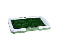 Inodoro para Perros Portátil Potty Trainer Alfombra de baño de césped Artificial para Cachorros y Mascotas pequeñas con Bandeja Resistencia a la mordedura Entrenamiento al Aire Libre en Interiores