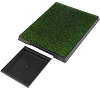 Inodoro para perros, tapete de entrenamiento para perros con bandeja, tapete de entrenamiento para perros con césped artificial para perros pequeños, perros grandes y mayores, inodoro de animales