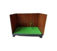 Inodoro para Perros, Valla de Tres Lados, micción automática, tamaño 30 * 45cm, Color Verde (A)