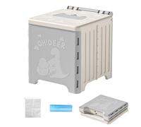 Inodoro plegable, inodoro ligero para camping, orinal de viaje al aire libre, solución de saneamiento portátil de larga duración, sistema de eliminación de residuos higiénico seguro y fiable para