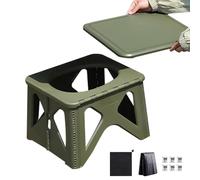 Inodoro plegable para acampar - taburete portátil al aire libre, silla de inodoro de viaje compacta | Gear For Car Tent RV Road Trip Beach Adultos para niños Festival de senderismo de pesca Festival d