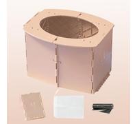 Inodoro Plegable para Niños, Asiento de Entrenamiento de Viaje para Bebé, Baño Portátil para Viajes de Camping con 10 Bolsa de Basura para Viajes, Coche, Camping, Al Aire Libre (Rosa)