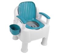 Inodoro portátil antiolor sólido móvil para mujeres embarazadas, ancianos, diseño de modo dual, sellado del olor, cierre silencioso y uso discreto