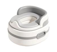 Inodoro portátil de entrenamiento para ir al baño, cómodo asiento de entrenamiento, orinal de viaje para niños de 12 pulgadas con diseño plegable, inodoro para niños de PP duradero con acabad