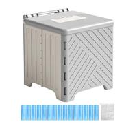 Inodoro Portátil,Olla De Dormitorio Camping | Tanque De Residuos Antideslizante Plegable Con Cojín De PVC Para Astilleros alejados Al Aire Libre Camping-Car