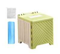 Inodoro portátil para acampar - Asiento de maceta móvil, tarro de viaje de entrenamiento, herramienta de saneamiento exterior con cojín de PVC, herramienta personal para obras de construcción, inodoro