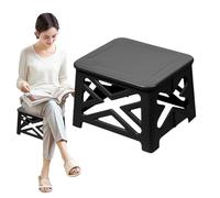 Inodoro portátil para adultos - Ascensor funcional, asiento de inodoro plegable compacto | Solución de baño de camping al aire libre, diseño de alto rendimiento, contenedor simple para residuos