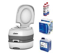 Inodoro portátil para camping, juego Blue 5,0 Enders Deluxe [4994]: WC químico con líquido sanitorio y papel del wáter