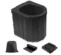 Inodoro portátil para camping, orinal para adultos, inodoro de viaje para coche, viajes, exteriores, senderismo, mochila, excursiones, tienda de campaña, barco, playa, atascos de tráfico, hogar