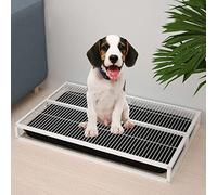 Inodoro portátil para entrenamiento de perros en interiores, bandeja de entrenamiento para cachorros, fácil de limpiar, diseño antideslizante, ideal para uso doméstico y exterior