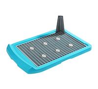 Inodoro portátil para mascotas, bandeja de entrenamiento para perros con poste de orina para cachorros y perros pequeños, bandeja para orinal, inodoro para perros grandes, medianos y pequeños, color