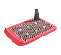 Inodoro portátil para mascotas, bandeja de entrenamiento para perros con poste de orina para cachorros y perros pequeños, bandeja para orinal, inodoro para perros grandes, medianos y pequeños, color