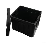 Inodoro portátil plegable de viaje para caravana y tienda de campaña, inodoro ligero con tapa, 41 cm (inodoro negro)
