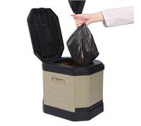 Inodoro portátil, práctico inodoro de camping | Inodoro compacto, seguro y personal de compostaje | Eliminación conveniente para acampar | Inodoro portátil de camping - Inodoro compacto plegable