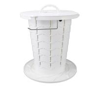 Inodoro Portátil Retráctil, Inodoro de Viaje Plegable, 7 Niveles, Altura Ajustable, Orinal Portátil para Acampar para Adultos y Niños, Capacidad de Carga de 330,7 LB