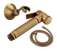 Inodoro pulverizador de bidé de mano Juego de ducha con rociador bidé mano latón antiguo, cobre, grifo for inodoro y lavabo(Color 3)