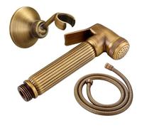 Inodoro pulverizador de bidé de mano Rociador de bidé antiguo latón for inodoro, montado en la pared, cabezal ducha mano, rociador baño, alta presión(3pcs per set)