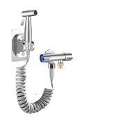 Inodoro pulverizador de bidé de mano Rociador de bidé especial for inodoro, kit rociador manual, juego tela, adaptador estándar 3/8", fácil instalar, acero inoxidable(B Package)