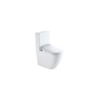 Inodoro rimless completo e inteligente con mando a distancia y panel lateral de salia dual cerámica blanco IWC de Aquore - Blanco / Aquore