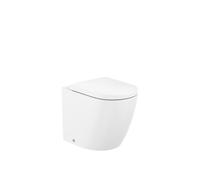 Inodoro Roca salida dual Rimless® Vortex Blanco Brillo - Asiento con tapa con amortiguador