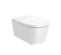 Inodoro salida horizontal para instalación suspendida fabricado en porcelana de color blanco Inspira Round Roca