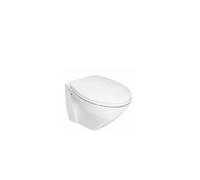 Inodoro suspendido blanco con asiento y tapa de duroplast CETUS 52 rimflush de Unisan - Tapa de caída amortiguada (clipoff)