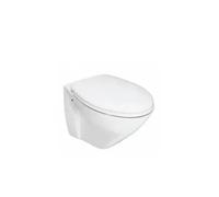 Inodoro suspendido blanco con asiento y tapa de duroplast Cetus de Unisan - Tapa duroplast con abertura