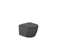 Inodoro Suspendido Roca Meridian Rimless Vortex SoftClose - Negro mate