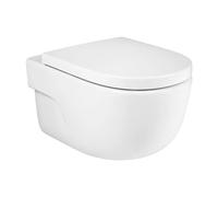 Roca Meridian taza de inodoro suspendido sin reborde blanco A34624L000