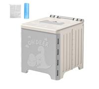 Inodoros portátiles, asiento de inodoro de senderismo, asiento para ir al baño para niños pequeños, configuración rápida, fácil de limpiar, 23x22x23cm, para viajar con caminos de pesca de playa