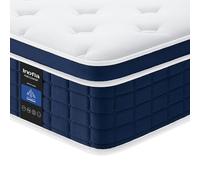 Inofia Ace Hybrid - Colchón de muelles ensacados (dureza H3, resistencia media, 7 zonas, colchón ortopédico de muelles con 100 noches de sueño de prueba, para un sueño reparador (H3/26 cm, 90 x 200)