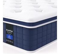 Inofia Colchón Ace Hybrid Pro 140 x 190 cm, Altura 30 cm, colchón de muelles ensacados, dureza H2, Resistencia Media, colchón de muelles de 7 Zonas con 100 Noches de Descanso de Prueba, colchón