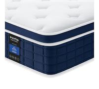 Inofia Colchón Viscoelástico Ace Hybrid 120 x 200 cm, Altura 26 cm, colchón de muelles ensacados, dureza H3, Resistencia Media, colchón de muelles de 7 Zonas con 100 Noches de Descanso de Prueba