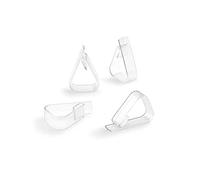 Inofix 66539 Pinza Sujeta Mantel Transparente, 4 uds, Plástico
