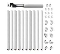 Inofix - Cablefix- Adhesivo para Cables - Base rígida con Aletas Flexibles - Autoextinguible y Aislante - Fácil de Cortar e Instalar sin Herramientas - 10,5 x 10 mm - Blanco