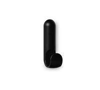 INOFIX - Colgador - Adhesivo ATLAS - Uso general - Ideal para colgar toallas, bolsos, utensilios u otros objetos ligeros en diferentes estancias - Negro mate - 3 unidades