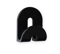 INOFIX - Colgador - Adhesivo CALMA - Uso general - Diseñado para soportar hasta 2,5 kg gracias a su gancho mejorado - Negro - Pack 3 unidades