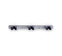 INOFIX- Colgador triple para escobas -Fijación con tornillo-Uso interior