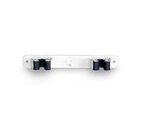 Inofix M41523 - Colgador 2 escobas adhesivo blanco