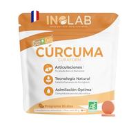 INOLAB Cápsulas Curcuma Bio. Curcumina 45x Más Asimilable/Extracto 95% | Patente Curcumin encapsulada en fibra de fenogreco + asimilable que cúrcuma al 95% + Pimienta Negra /estudios clínicos