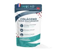 INOLAB Colageno Marino Hidrolizado Puro 5g per 45 Días I Colageno Acido Hialuronico + Acerola bio I Piel, Articulaciones I aroma natural frutos rojos