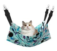 InOmak Acuarela Música Ramas Hojas,Hamaca Colgante para Gatos, Suave, de Doble Cara, para Perros pequeños y Mascotas.,L