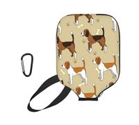 InOmak Animal Mascota Beagle Lindo e Inteligente de Dibujos Animados, Funda Deportiva para Pala de Pickleball; Estuche Compatible con Todas Las Formas y tamaños de Pala.