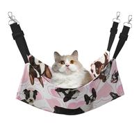 InOmak Boston Terrier,Hamaca Colgante para Gatos, Suave, de Doble Cara, para Perros pequeños y Mascotas.,M
