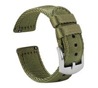 InOmak Bracelet de banda de reemplazo deportivo de correa de nylon vigilante de 20/22mm, Verde 1, 18mm