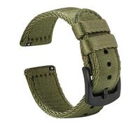 InOmak Bracelet de banda de reemplazo deportivo de correa de nylon vigilante de 20/22mm, Verde 2, 20mm