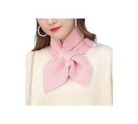 Inomak Bufanda para mujer súper suave de punto engrosada para invierno, cuello cruzado Rosa ONE