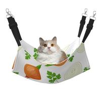 InOmak Bulbo de Cebolla roja,Hamaca Colgante para Gatos, Suave, de Doble Cara, para Perros pequeños y Mascotas.,M