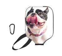 InOmak Bulldog francés, Perro Curioso y Feliz, Funda Deportiva para Pala de Pickleball; Estuche Compatible con Todas Las Formas y tamaños de Pala.